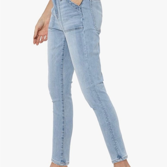 American eagle Women's high rise skinny Blue Jeans with large front pockets - Picture 3 of 7